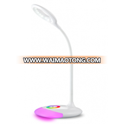 LED table lamp with RGB color light