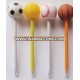 Ball Shaped Plastic Light Ballpen/Cute Style Ballpen for Students