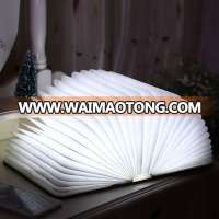 Color Changable Folding LED Book Night Ligh,Large USB Charging Llip Book Light Color LED Book Lamp