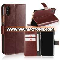 Phone accessories wallet phone leather case for iphone x , for iphone x leather case